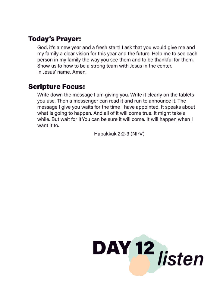Renew My Soul 21 day Prayer & Fasting Kids Journal