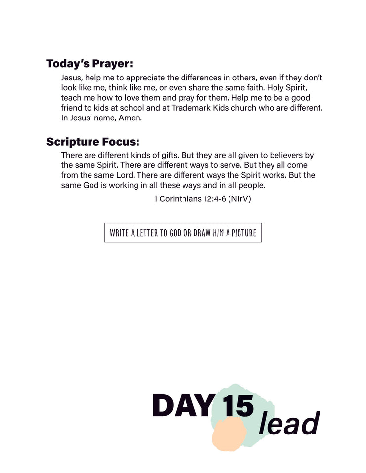 Renew My Soul 21 day Prayer & Fasting Kids Journal